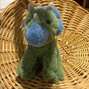 Green and Blue Stuffed Dinosaur Toy